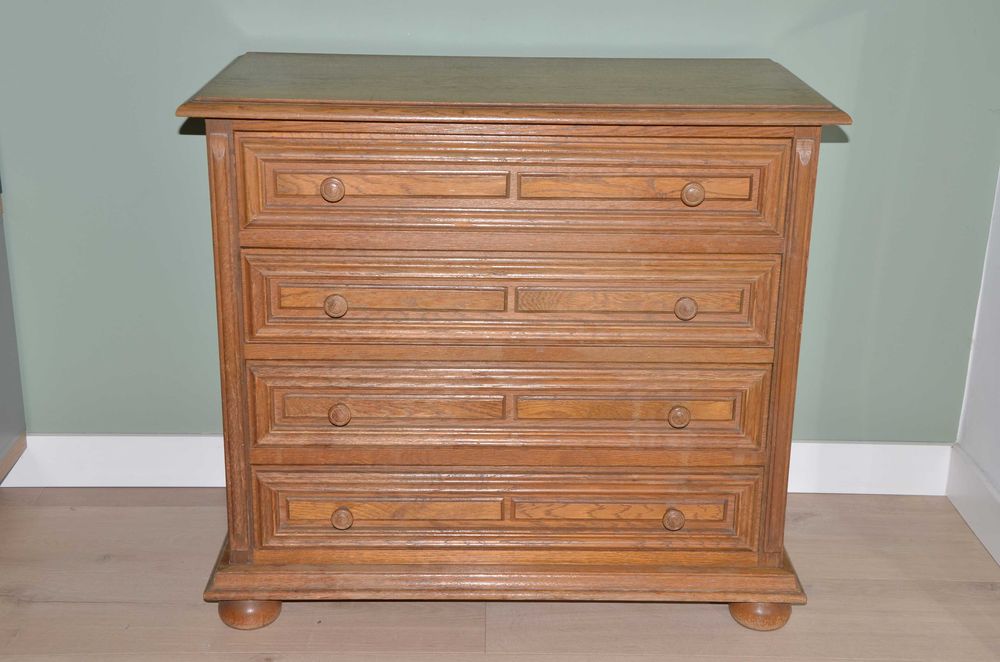 Szafka z szufladami, dąb, „Amsterdam”, Swarzędzkie Fabryki Mebli