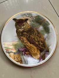 Talerz porcelanowy Sowa Edwardian Long Eared Owl