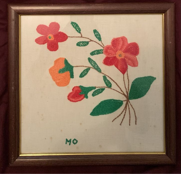 Quadro bordado à mão