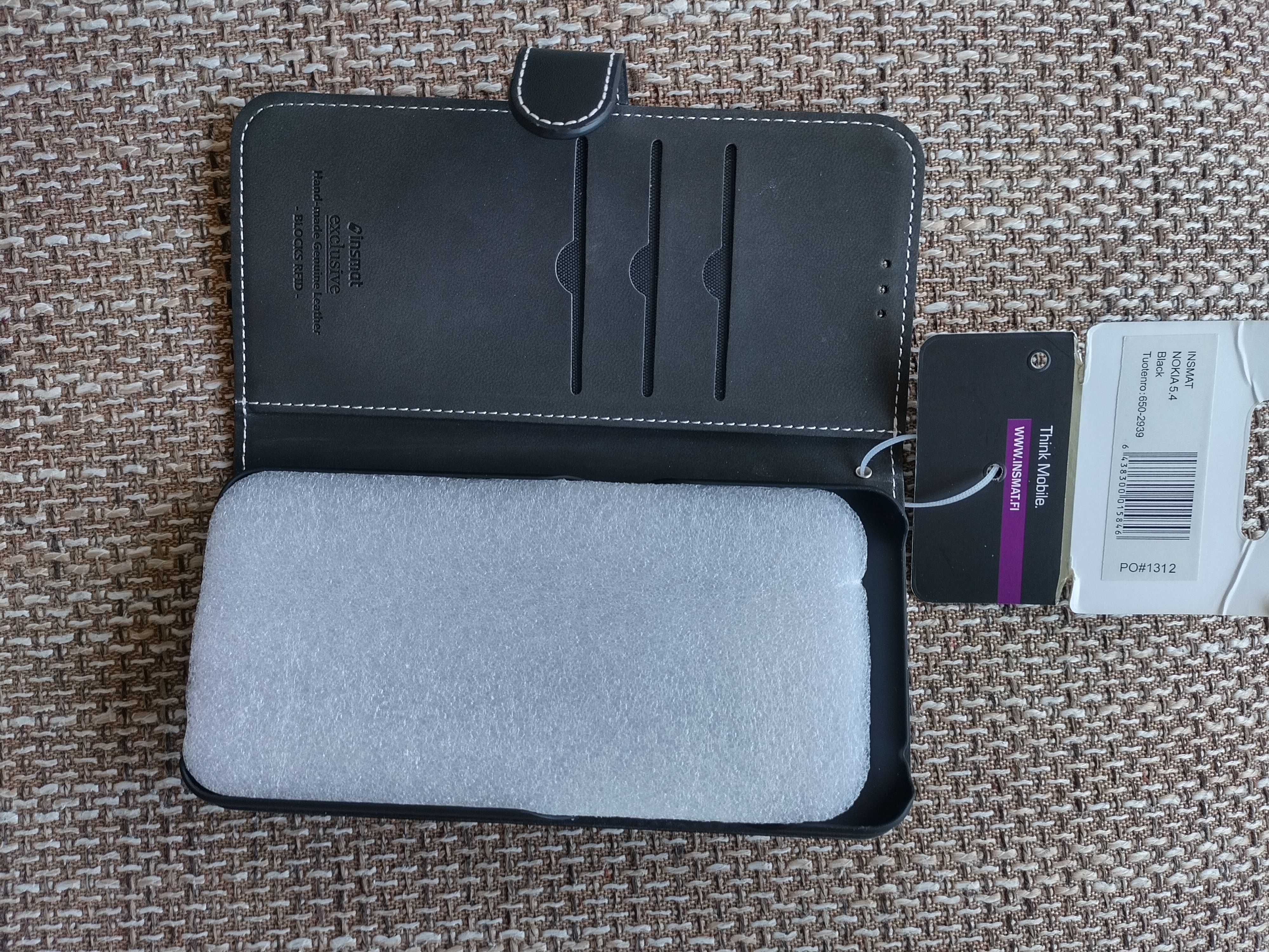 Czarne eleganckie etui do Nokia 5.4