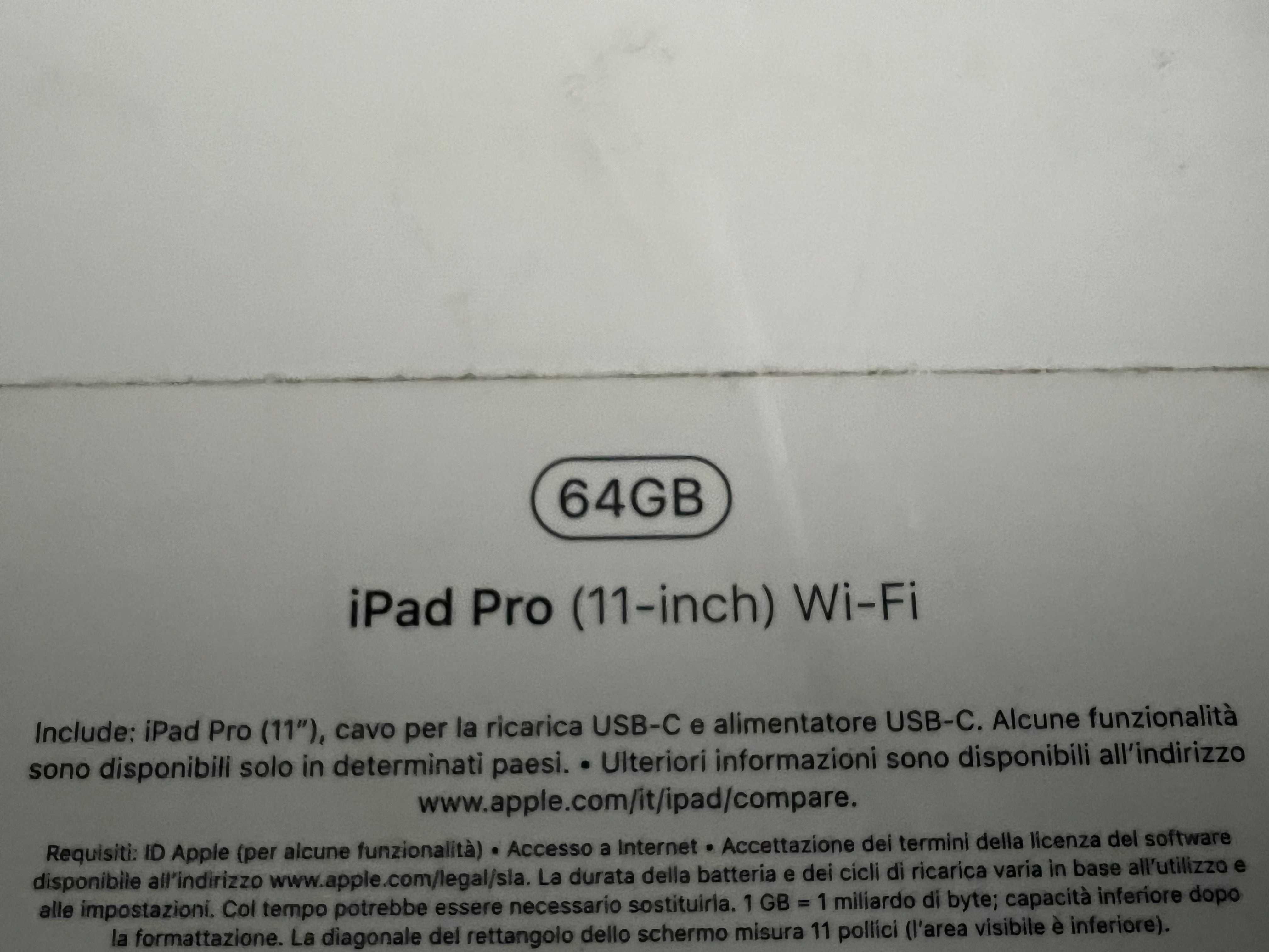 iPad Pro 11 Wifi 64Gb