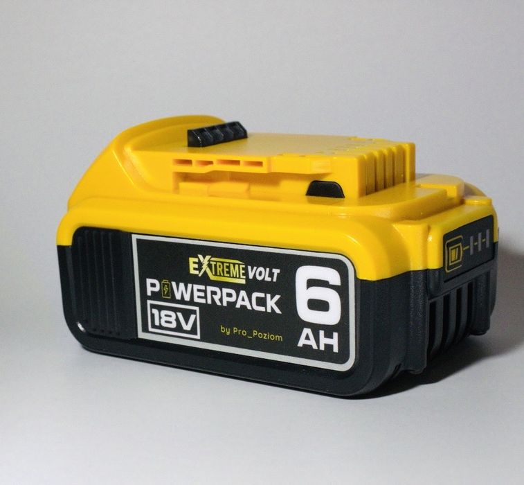 Акумулятор Dewalt PowerPack XR 18v/20v Tabless 6ah (6000mah) eXtreme