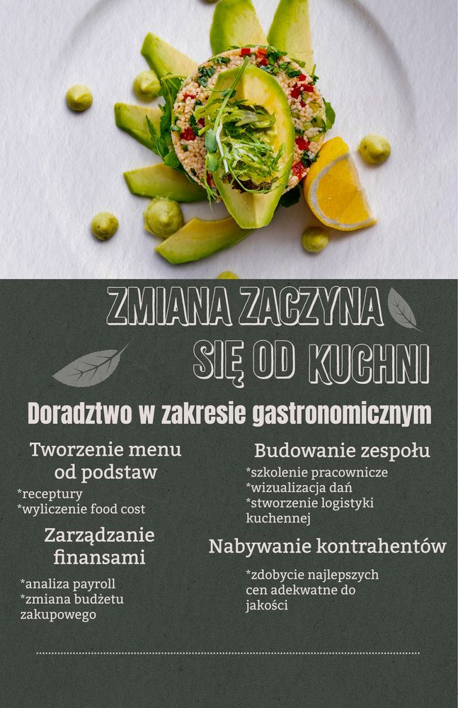 Doradztwo w zakresie usług gastronomicznych Hubert Fudalewicz