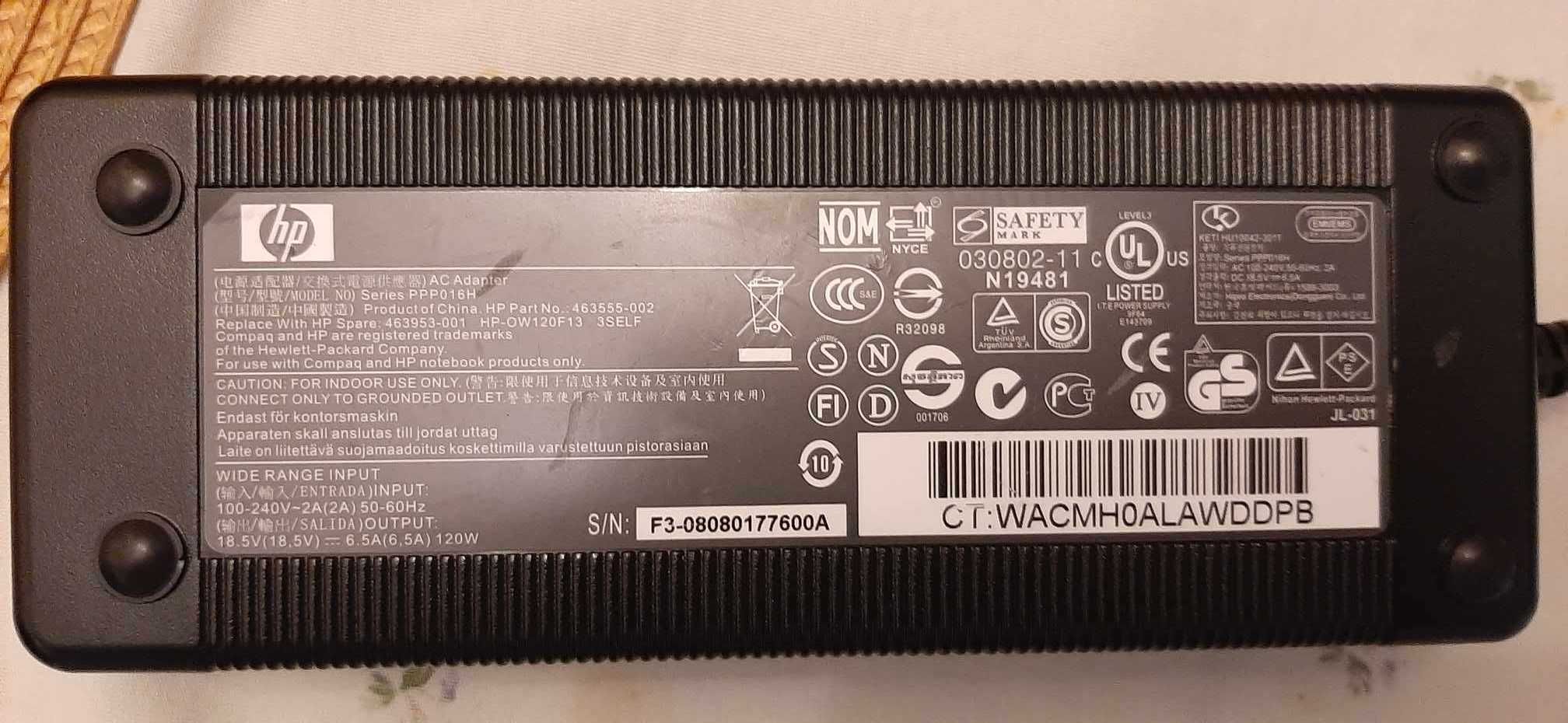 HP stacja dokująca HSTNN-I11X EliteBook ProBook USB3, zasilacz 120W