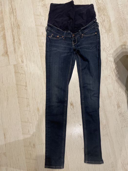 Jeansy H&M mama skinny, dżinsy ciążowe 36