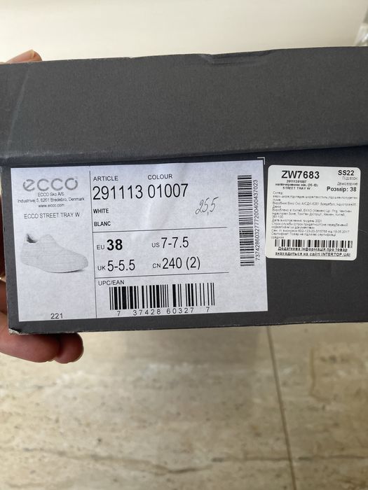 Сліпони мокасини ecco 38р