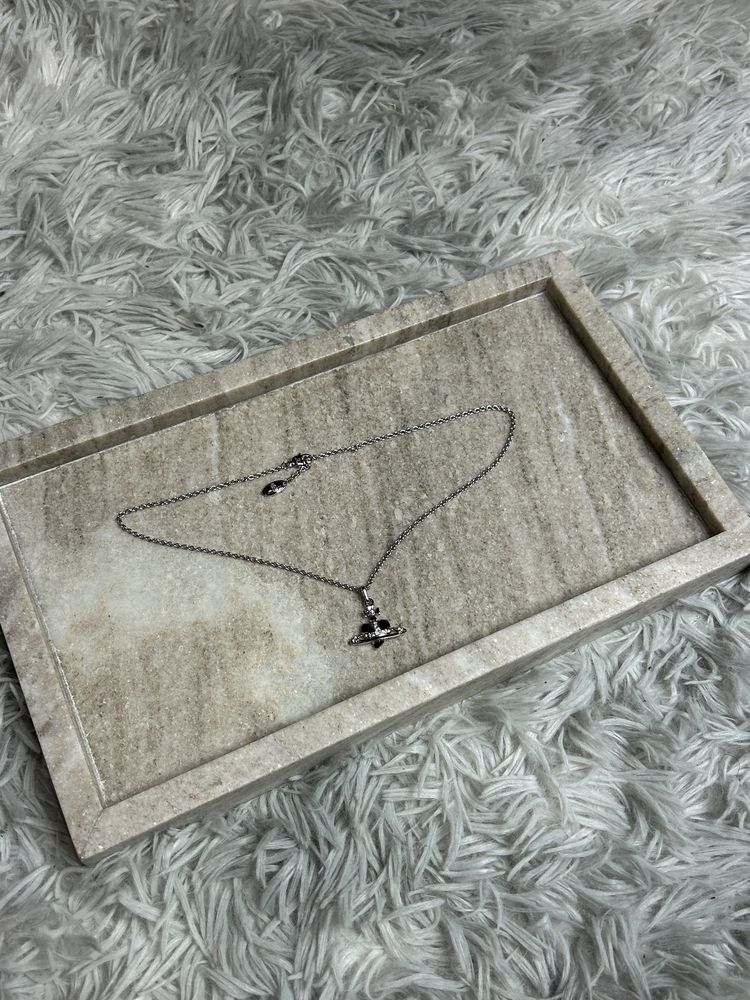 Vivienne Westwood Mini Black Heart Necklace подвеска кулон