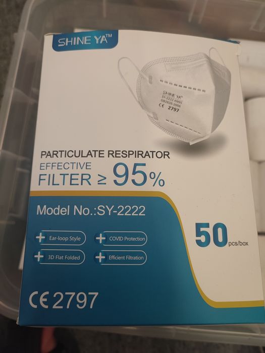 Maseczki przeciwpyłowe 50 sztuk