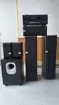 Vendo ou troco, sistema home cinema com amplificador
