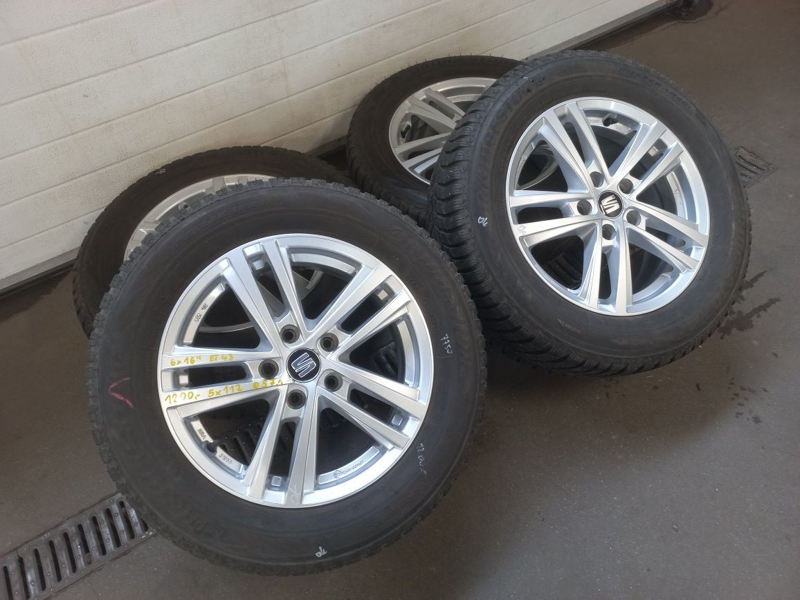 Koła zimowe 16" 5x112 Seat