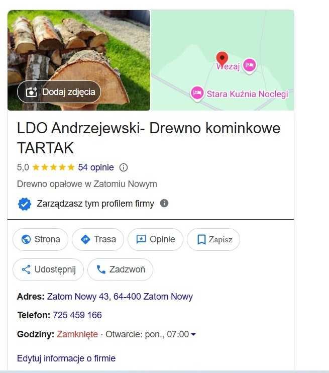 Drewno kominkowe opałowe
