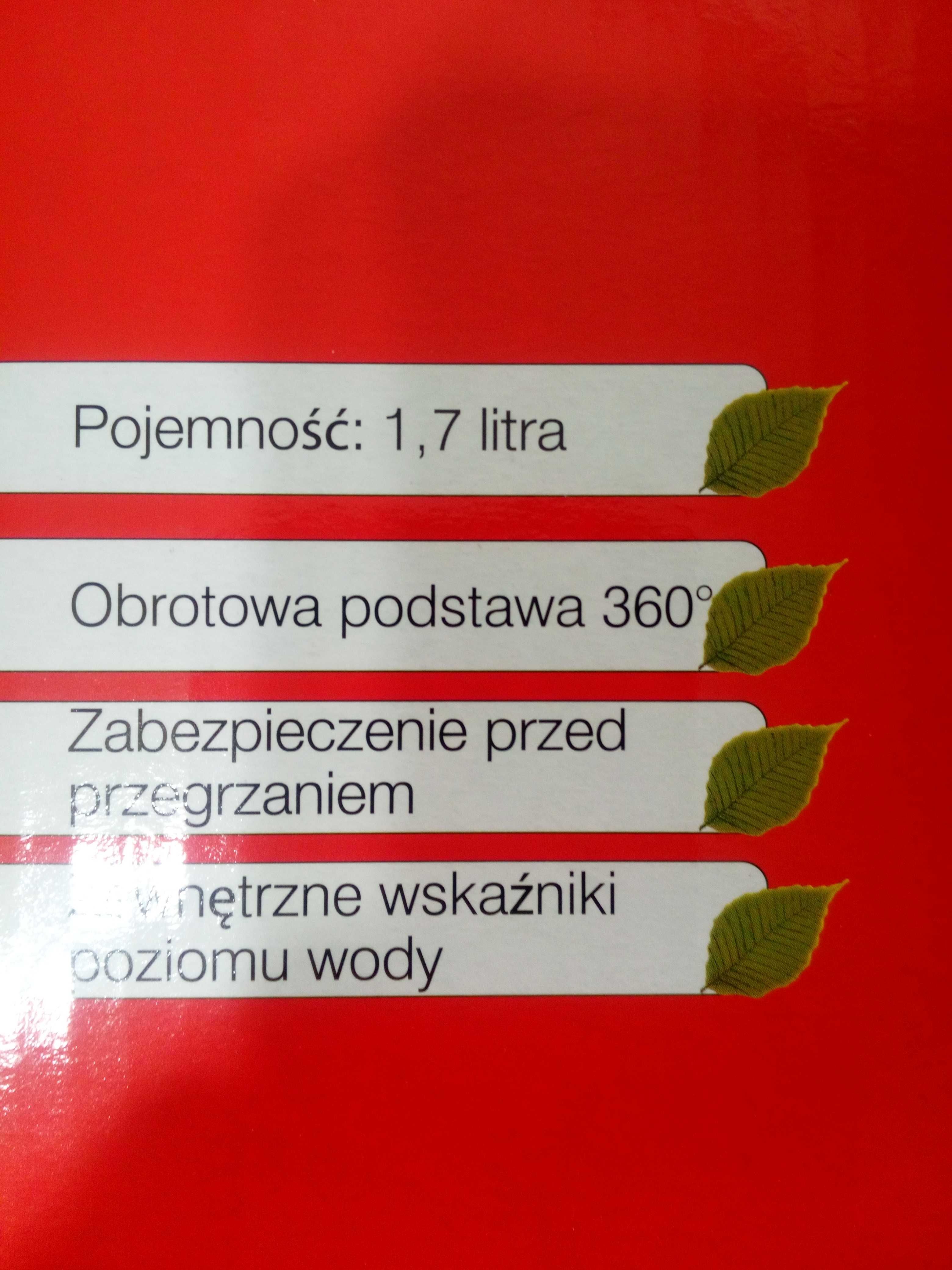 Czajnik elektryczny bezprzewodowy 1,7L 2200W