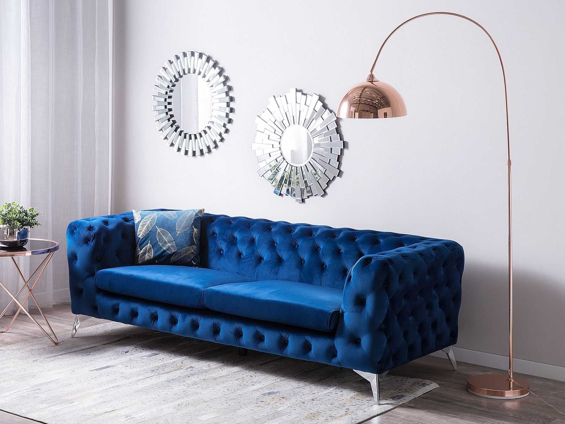 Nowa sofa / łóżko / narożnik / leżanka / turkus / BELIANI !A1573!