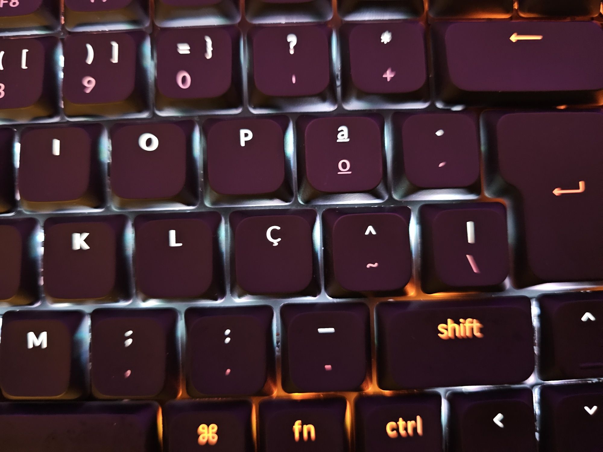 Keychron - ISO PT Low Profile Shine-Through ABS LSA Full Set Keycap Se