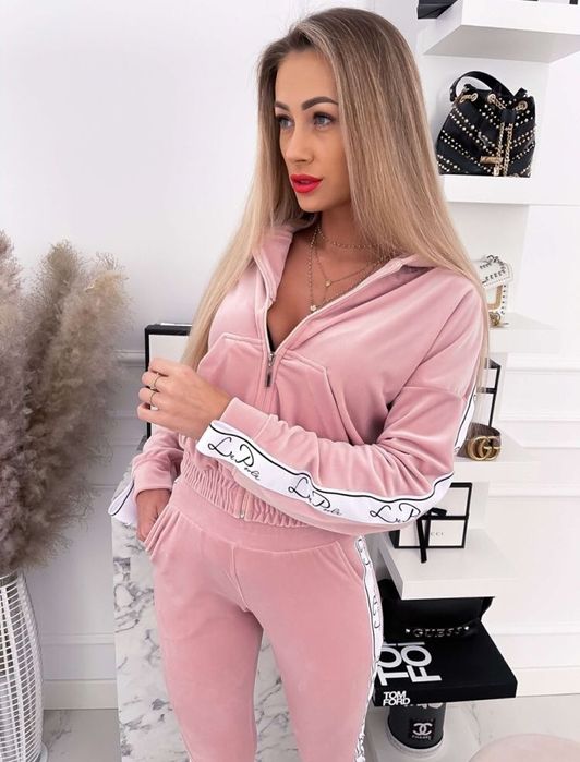 Dres Welurowy na lato la perla