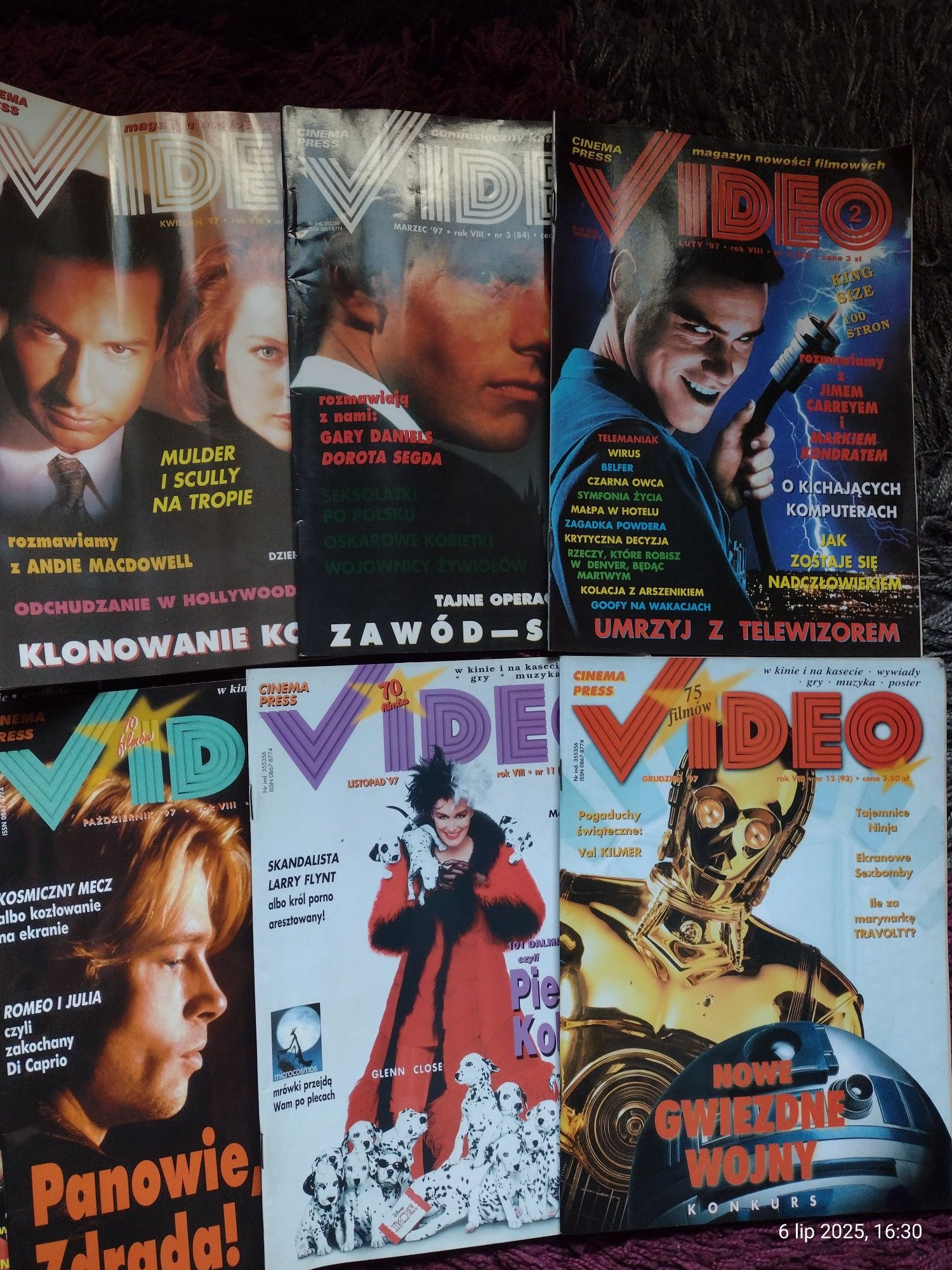 Czasopismo CINEMA PRESS VIDEO z roku 1997
