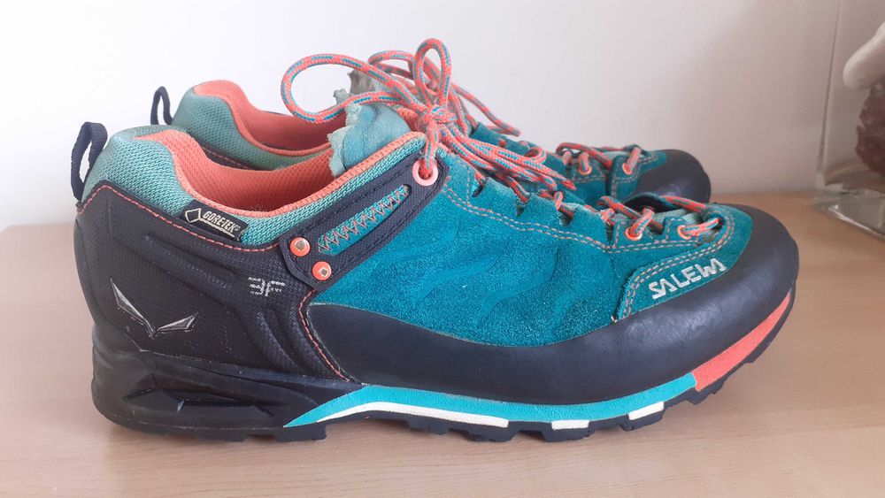 piękne damskie buty trekkingowe ze skóry Salewa R 40