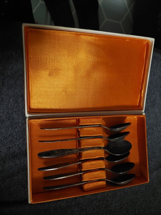 Zestaw łyżeczek posrebrzanych platerowanych PRL zsrr