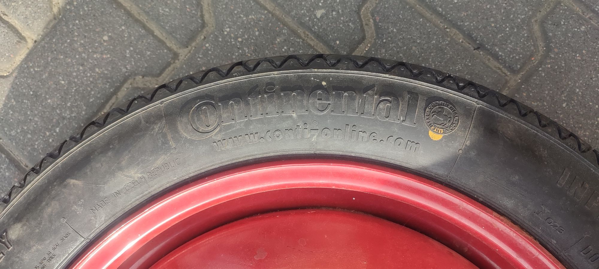 Koło dojazdowe Peugot 5008. Opona 135/80R17