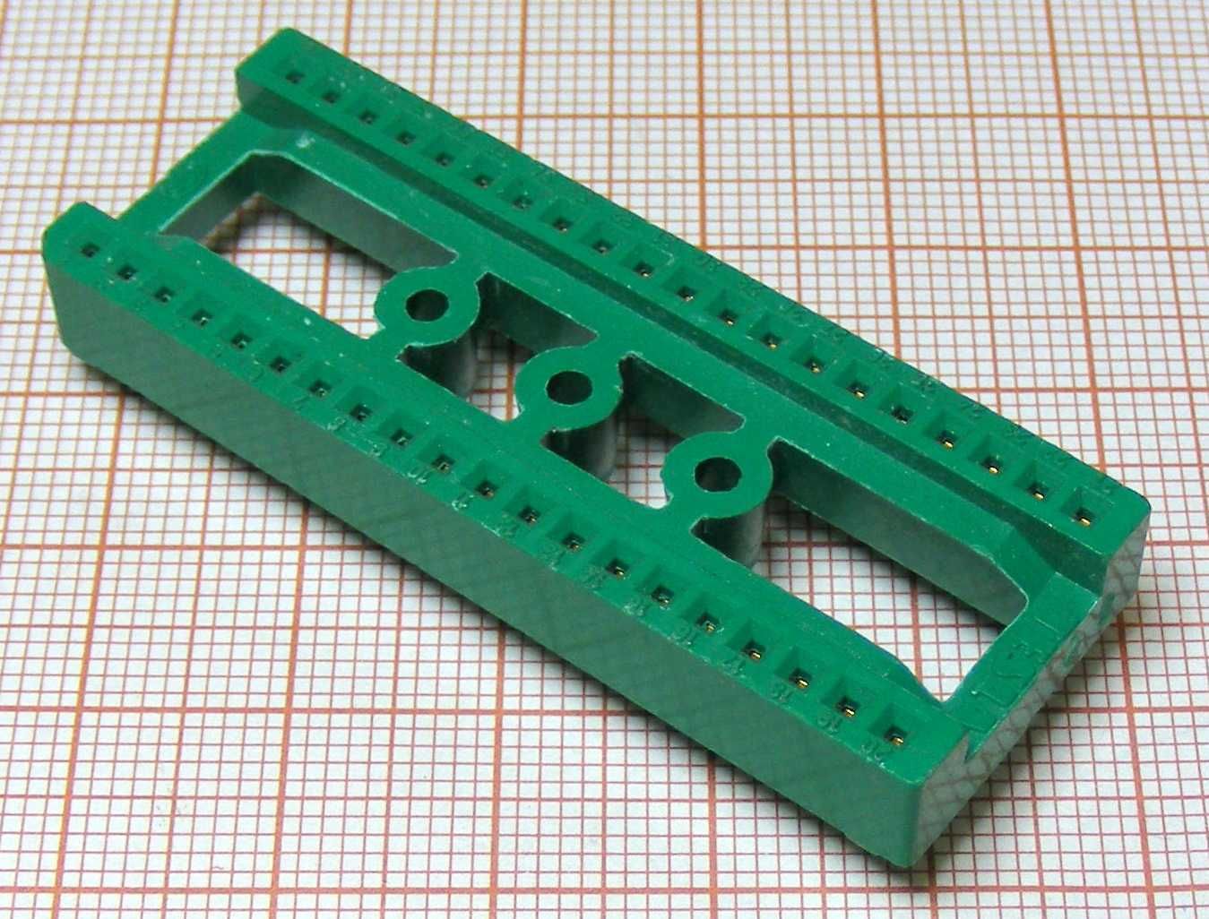 Podstawka układu złocona 40-pin TESLA - cena 4 sztuk