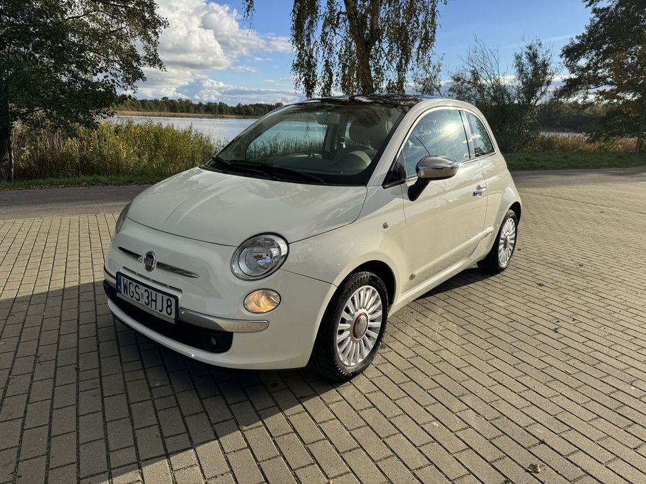 Fiat 500 1.4 100km biały panorama