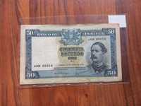 Nota 50$00 Fontes Pereira de Mello 1955