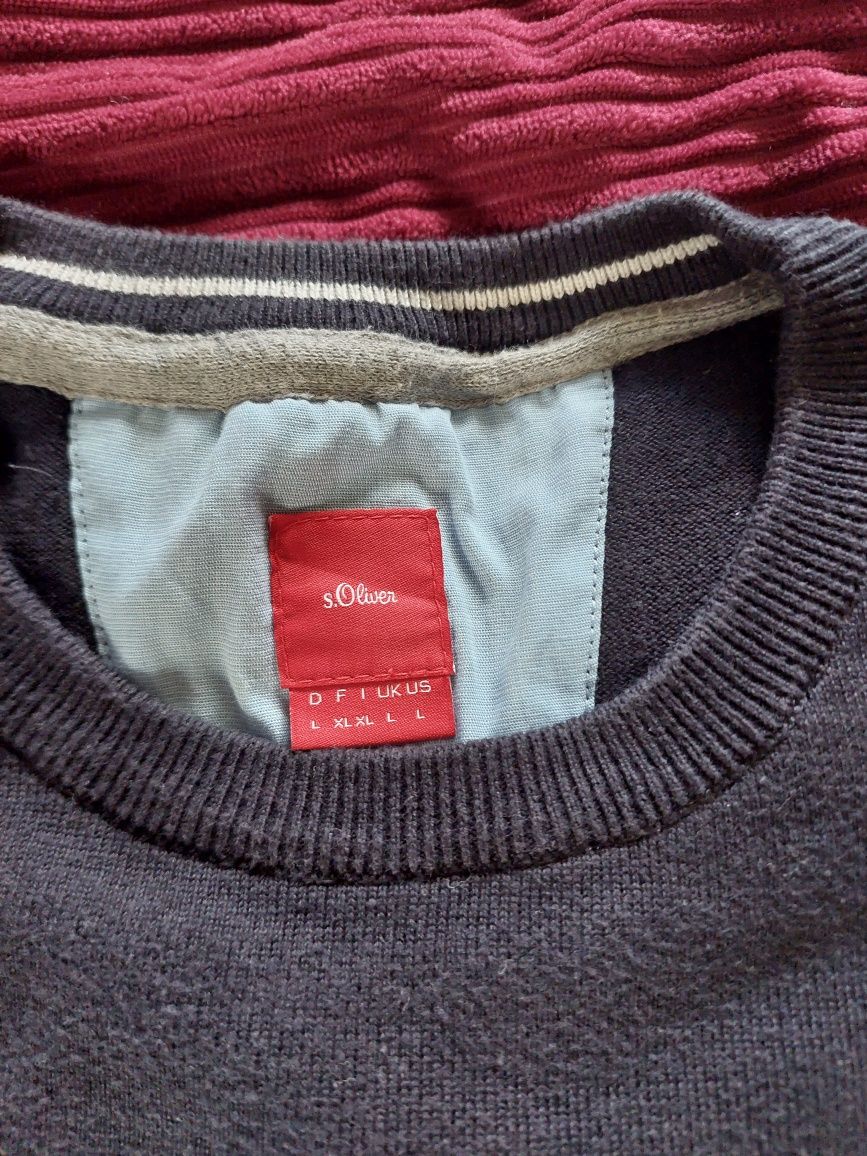 Granatowy sweter firmy s.Oliwer