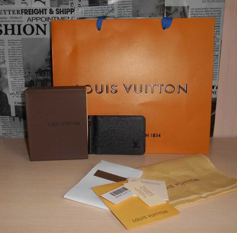 KLIP DO pieniandze PORTFEL MĘSKI Louis Vuitton, skóra 2344
