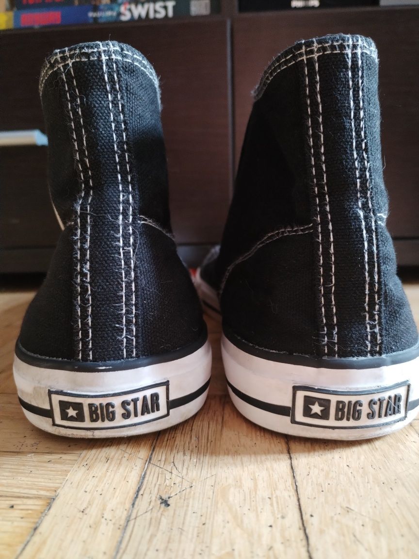 Trampki wysokie big star czarne
