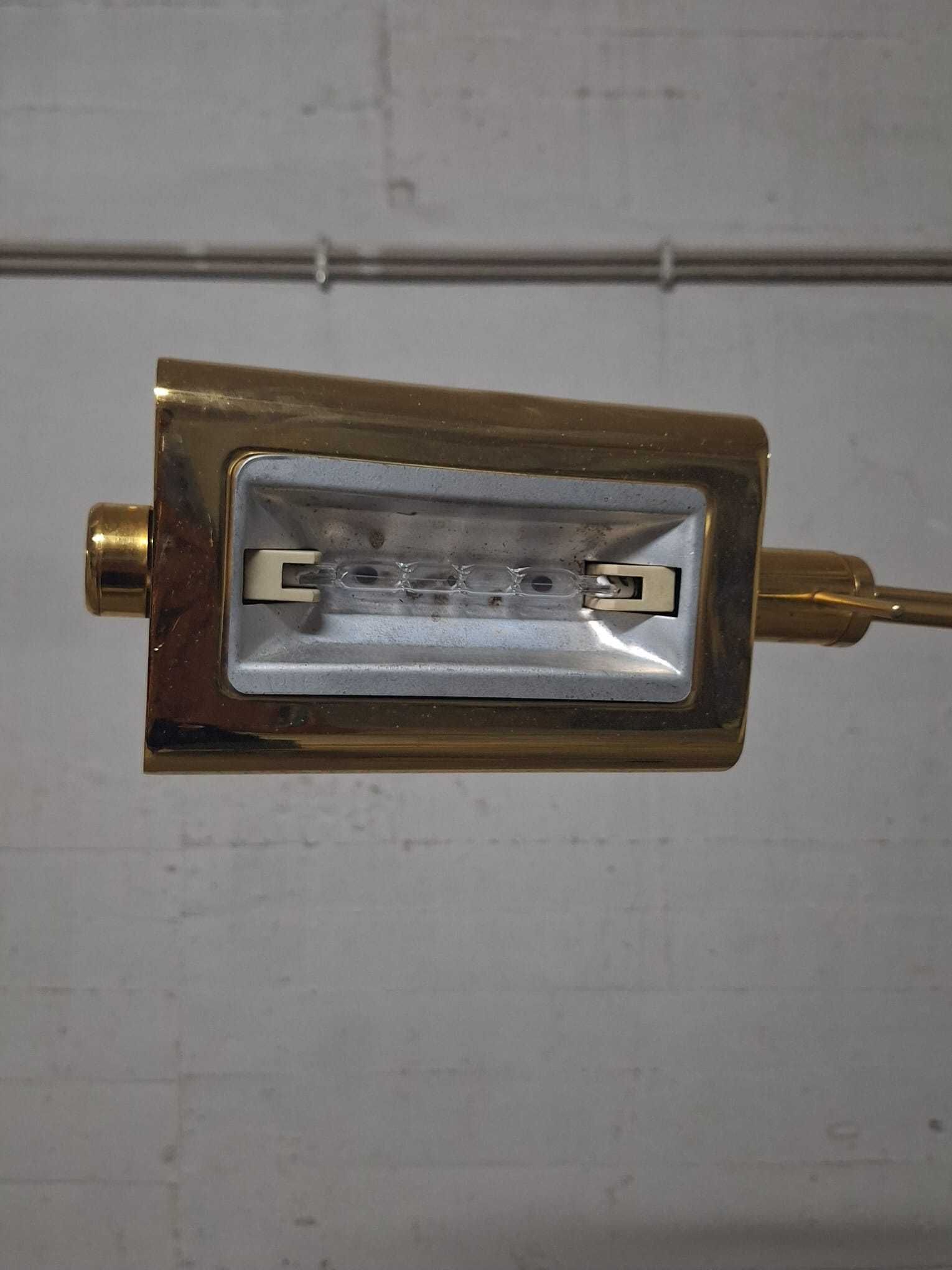 Candeeiro de Pé em Latão com Dimmer – Vintage, 1,55 m Altura
