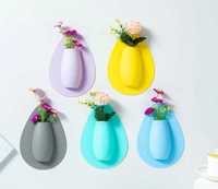 Декор для кухні Силіконова ваза для квітів 3D наклейка на холодильник