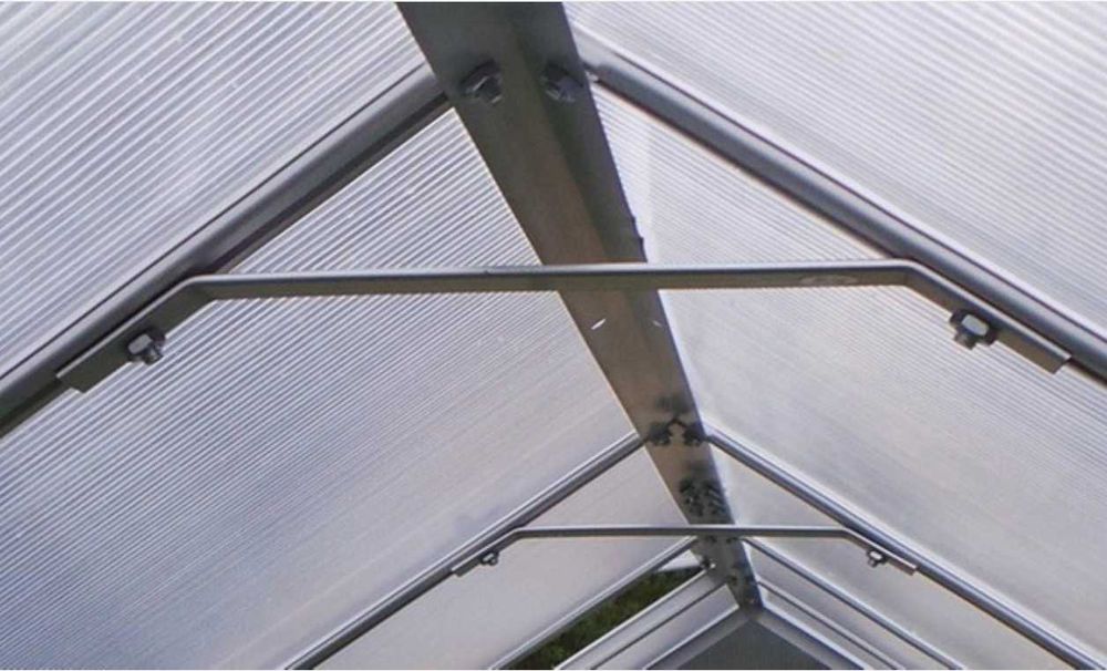 plantiflex szklarnia aluminiowa 250x430+fundament gruby poliwęglan 6mm