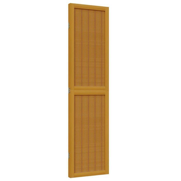 vidaXL Parawan pokojowy, 3-panelowy, lite drewno paulowni
