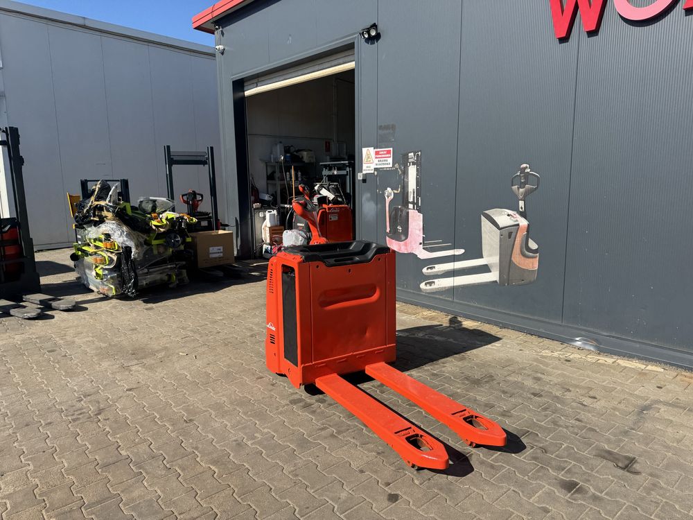Paleciak elektryczny Linde T 20 Ap 2019 r 2000 kg wózek z podestem