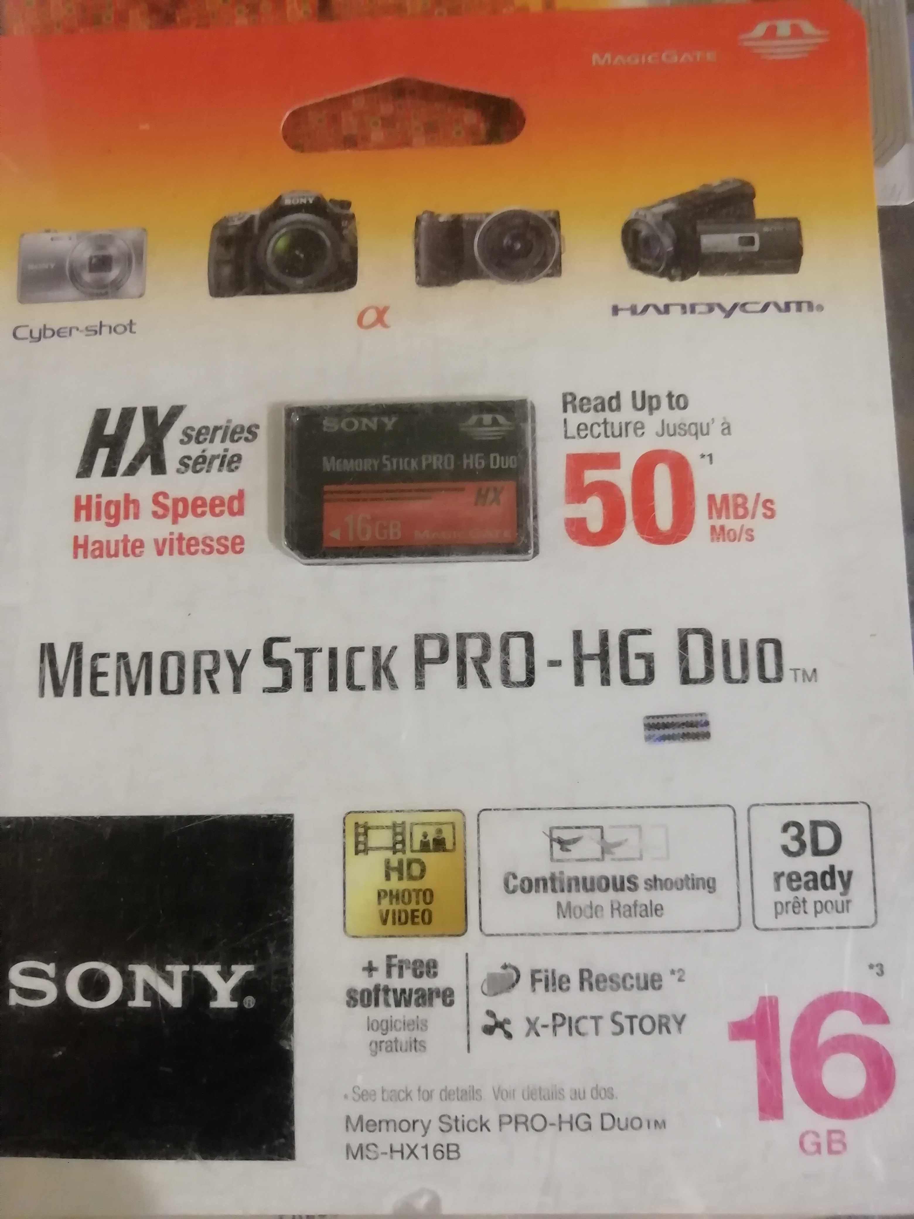 SONY - Memory Stick Pro HG Duo - HX - (NOVO)
