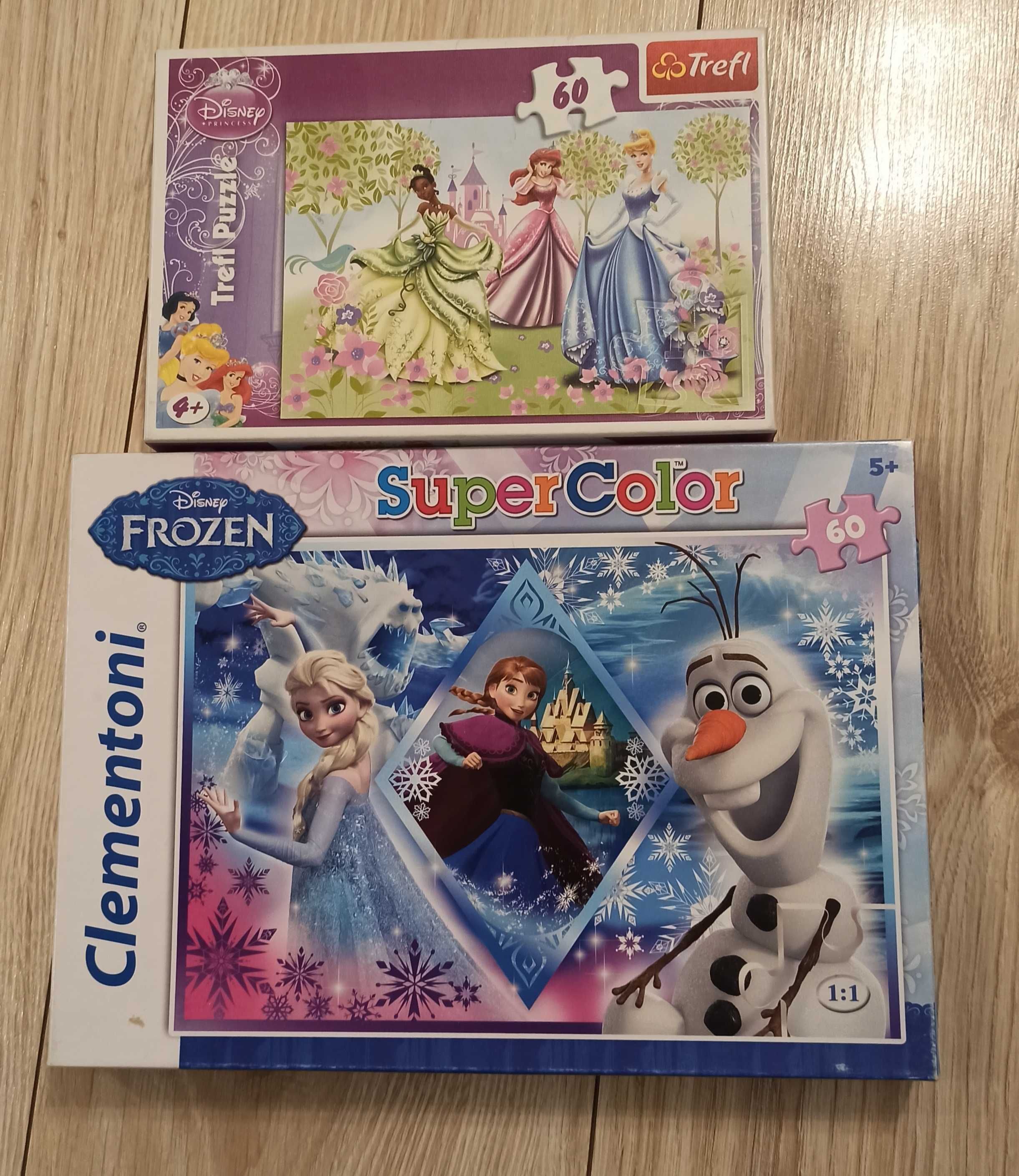 Zestaw puzzli Disney Frozen + księżniczki