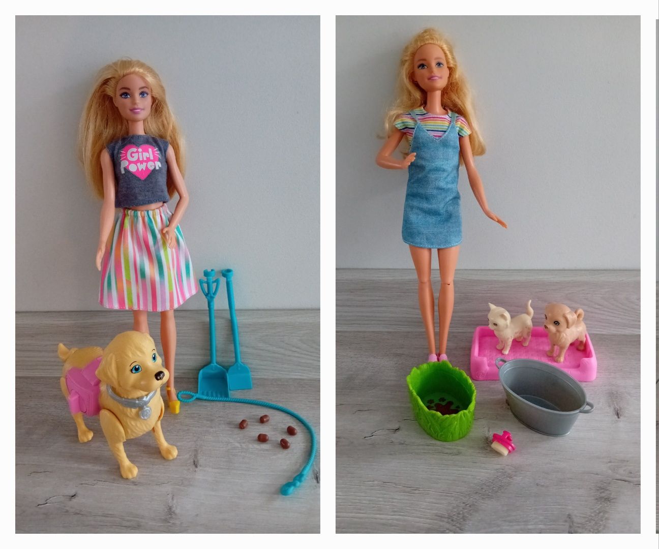 Barbie opiekunka zwierząt- 2 różne zestawy