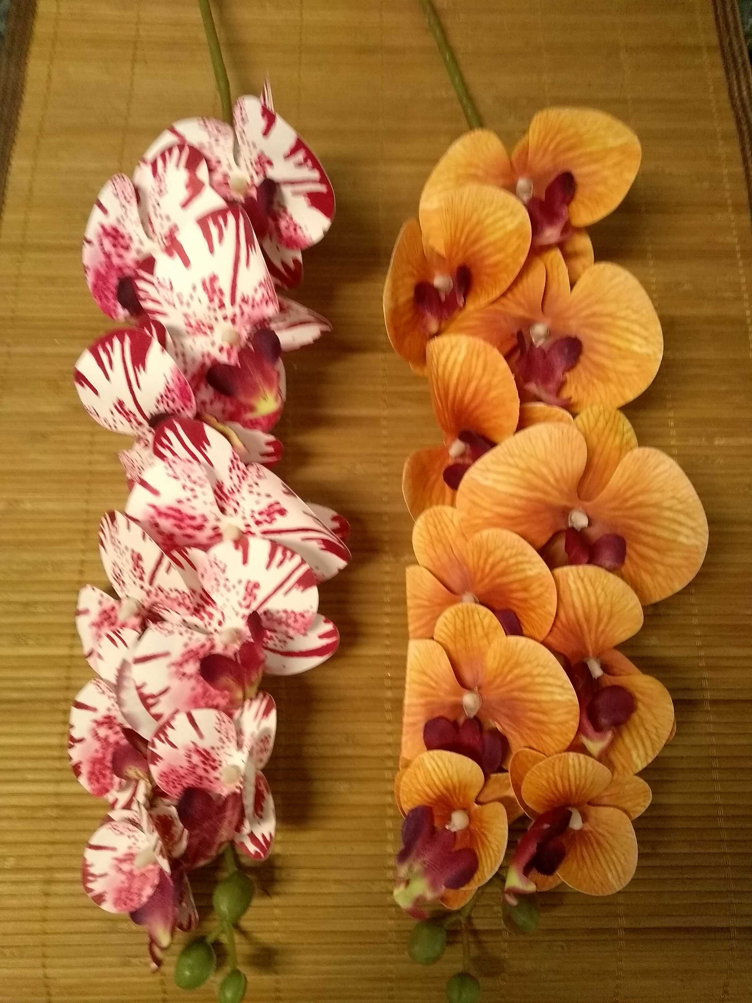 Storczyk gumowy gałązka, sztuczne kwiaty