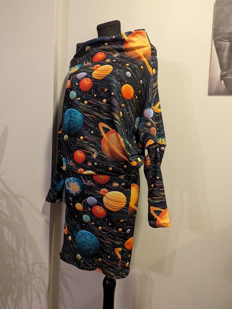 Auri&Lili nowa sukienka handmade w układ słoneczny M 38