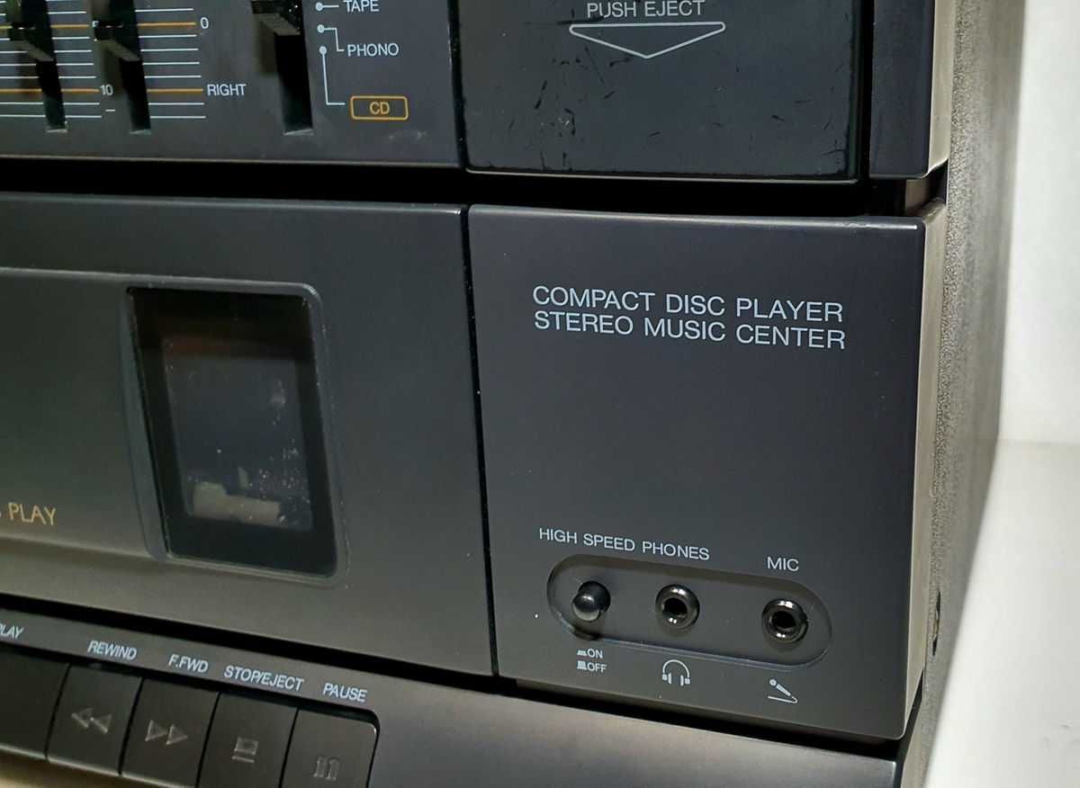SAMSUNG SCM-6100 Wieża z kolumnami HiFi gramofon VINTAGE 1991 + kasety