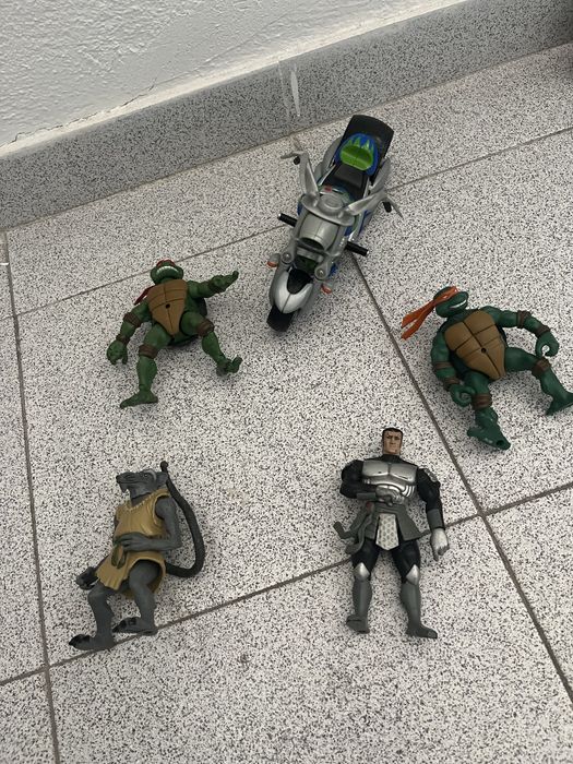 4 Bonecos da coleção Tartarugas Ninjas