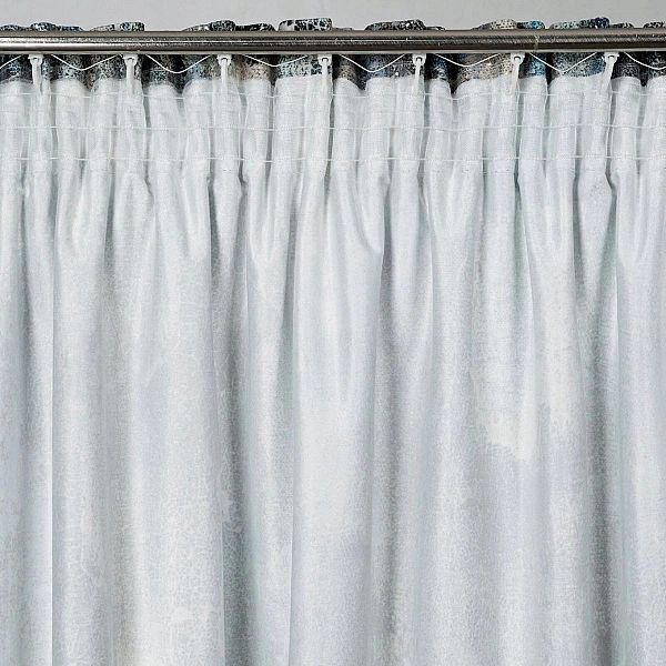 Zasłona gotowa okienna 140 x 270 welwet taśma Ester turkusowa