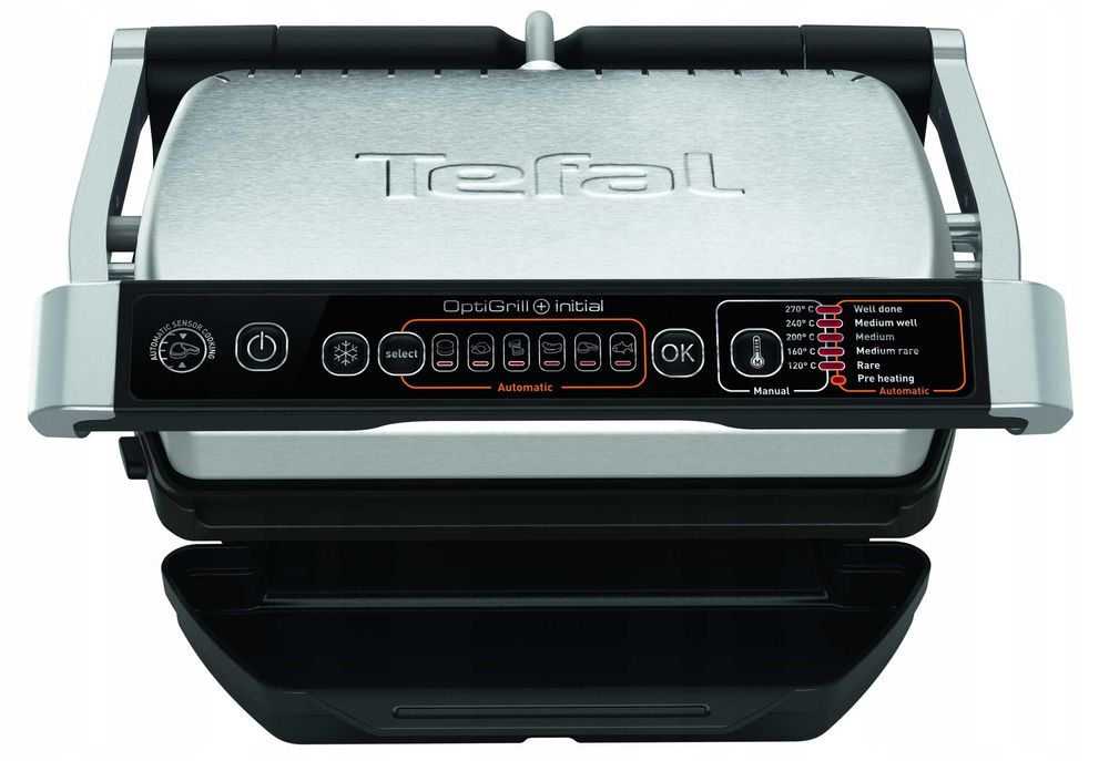 Grill elektryczny TEFAL Optigrill GC706D srebrny/szary 2000 W