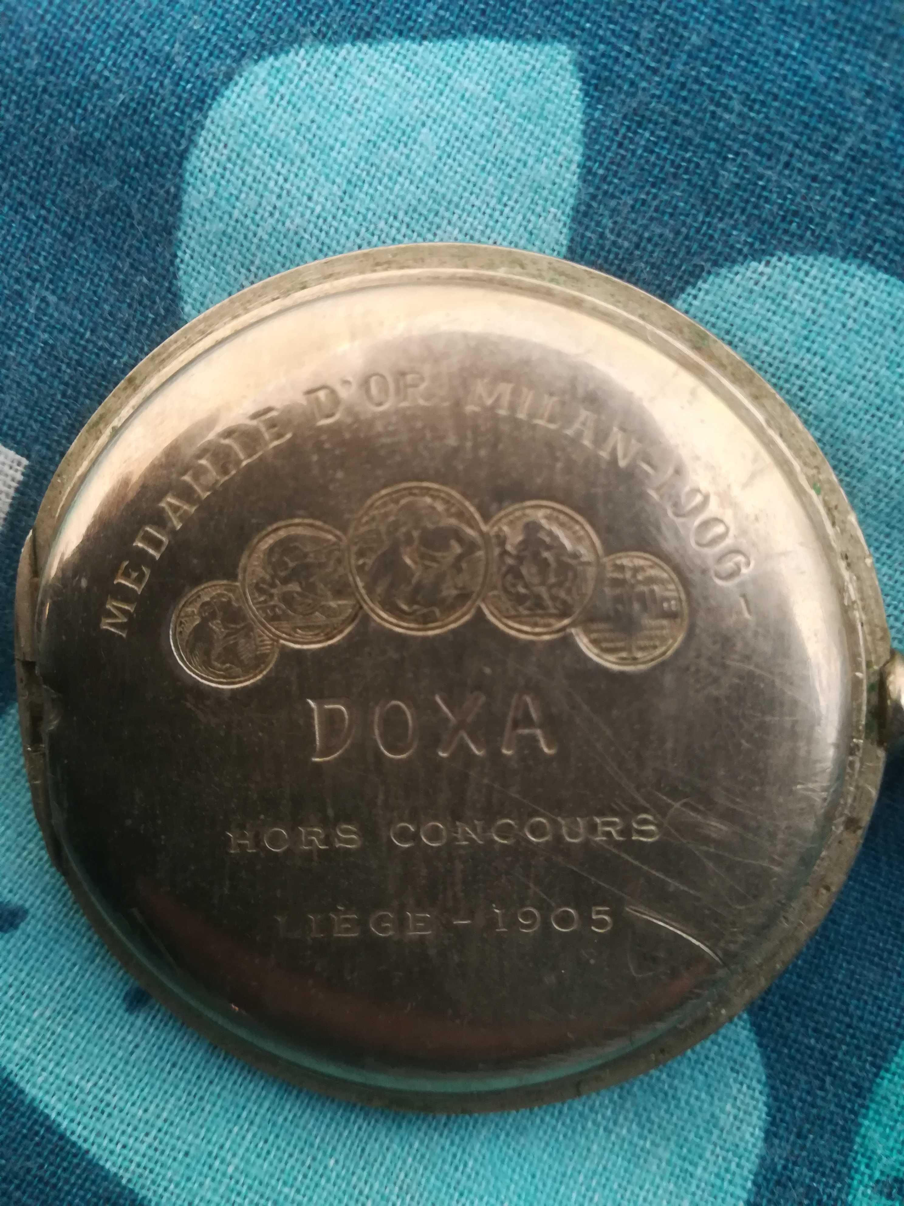 Kieszonkowy zegarek marki DOXA z lat 1905 - 1910