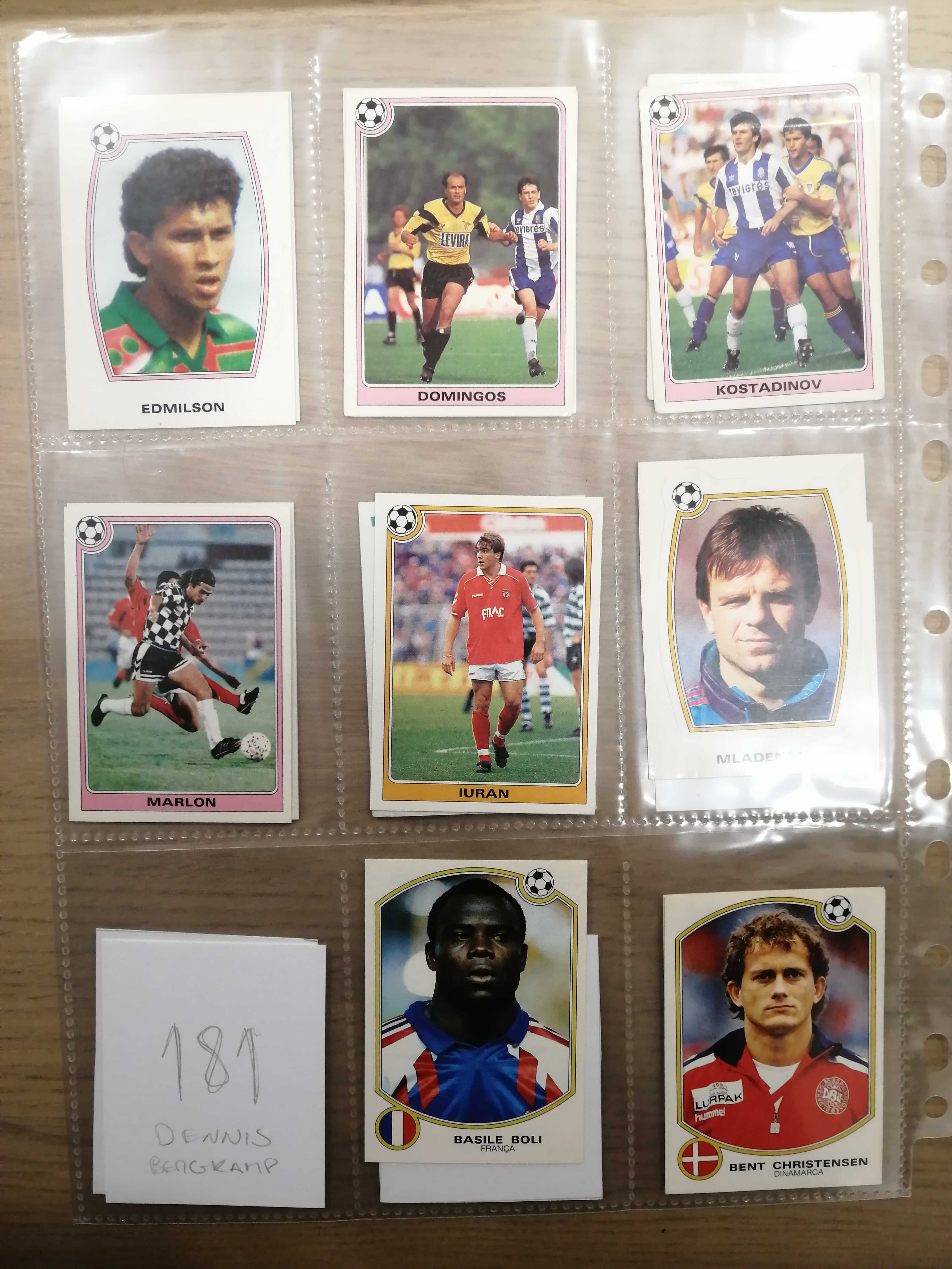 Cromos Futebol 92-93 - Panini [Lote de 60 cromos]