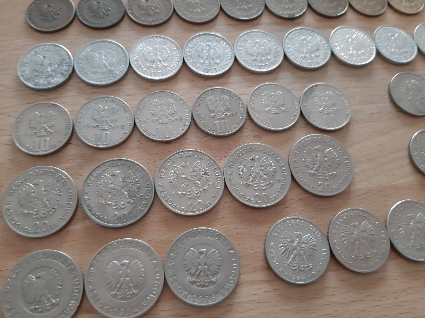 Zestaw monet PRL. Każda inna. 119 sztuk