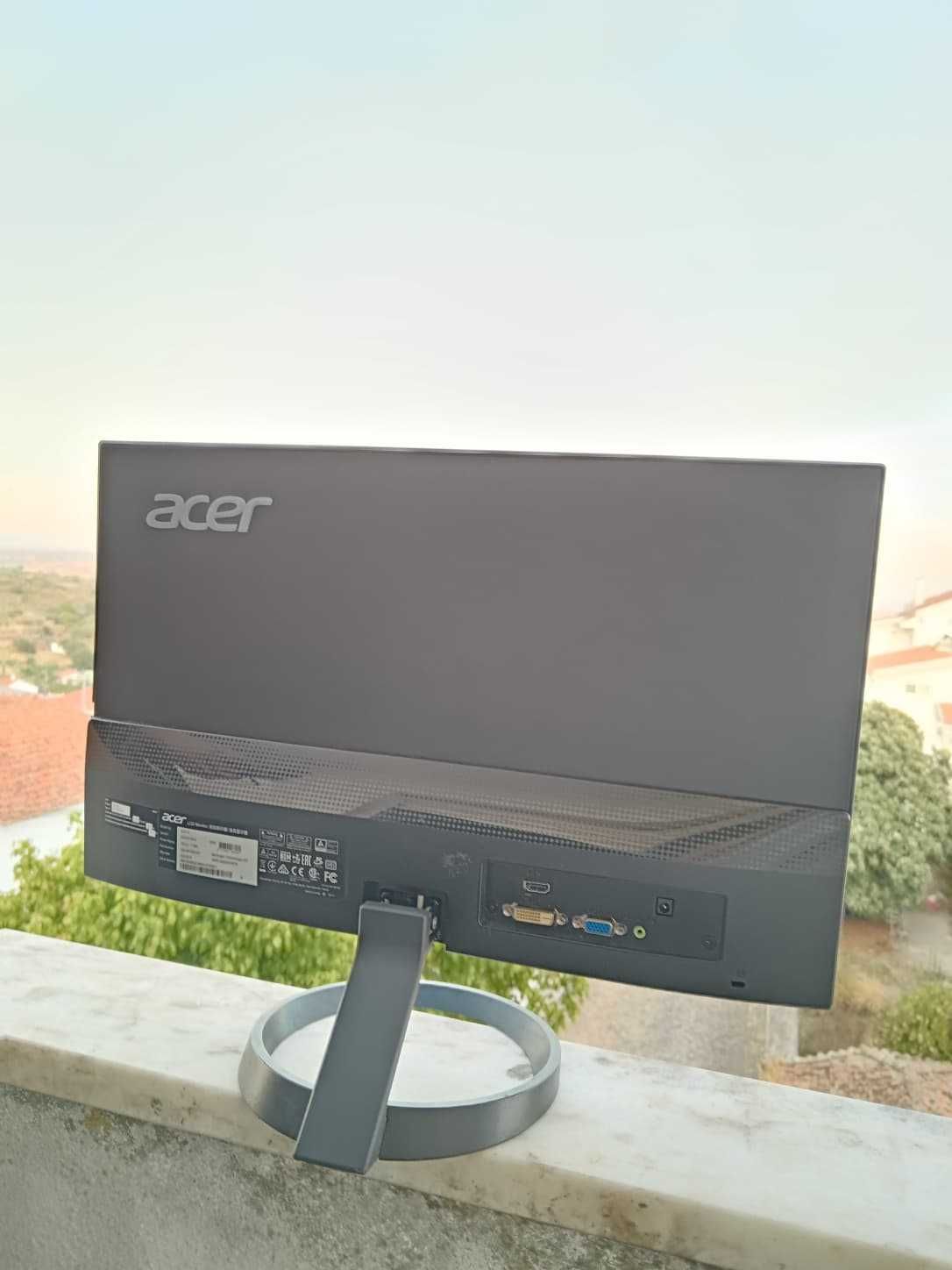 Monitor Acer com ecrã danificado
