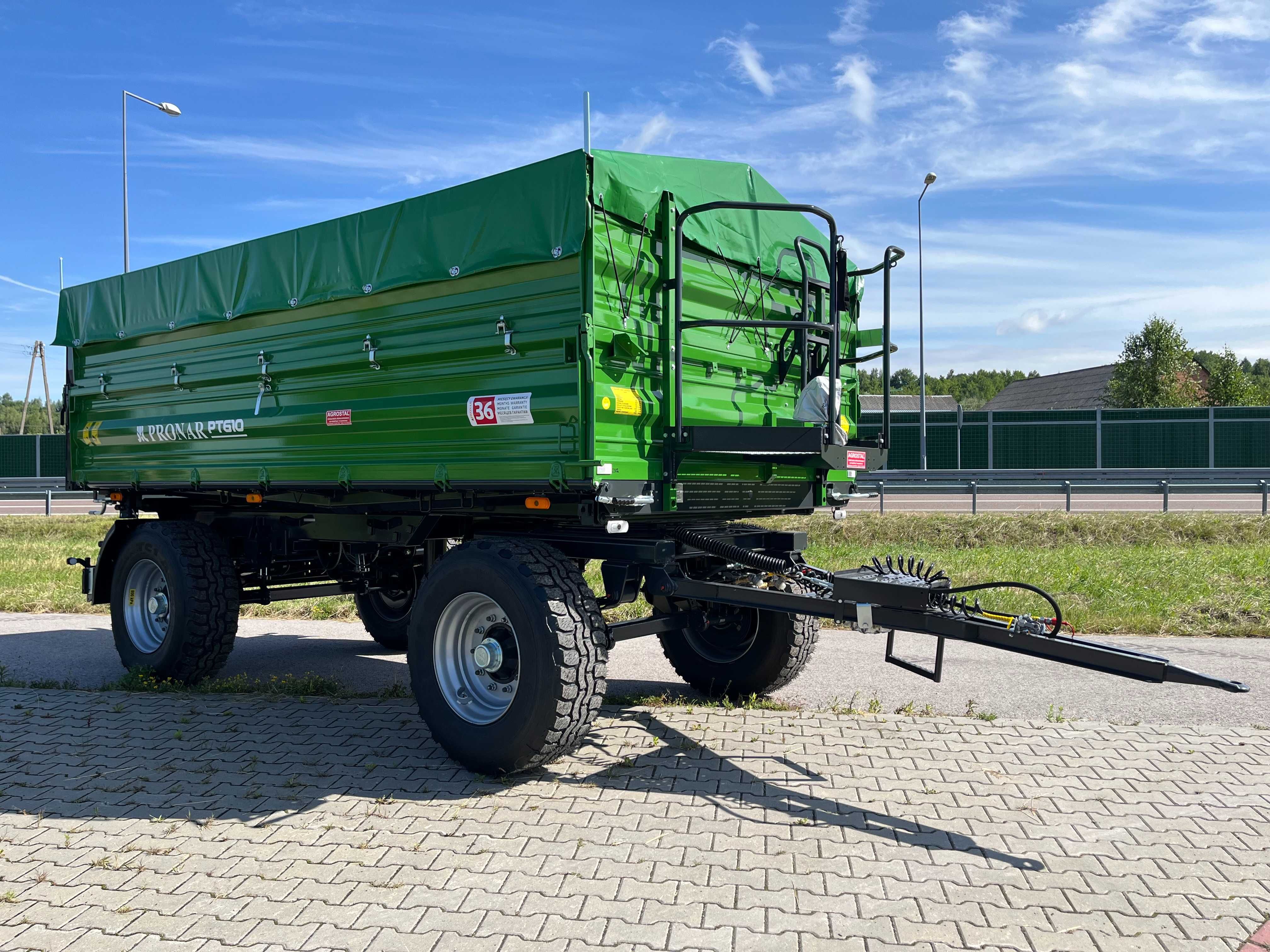 Dwu-osiowa przyczepa 10 TON PRONAR PT610 PALETOWA