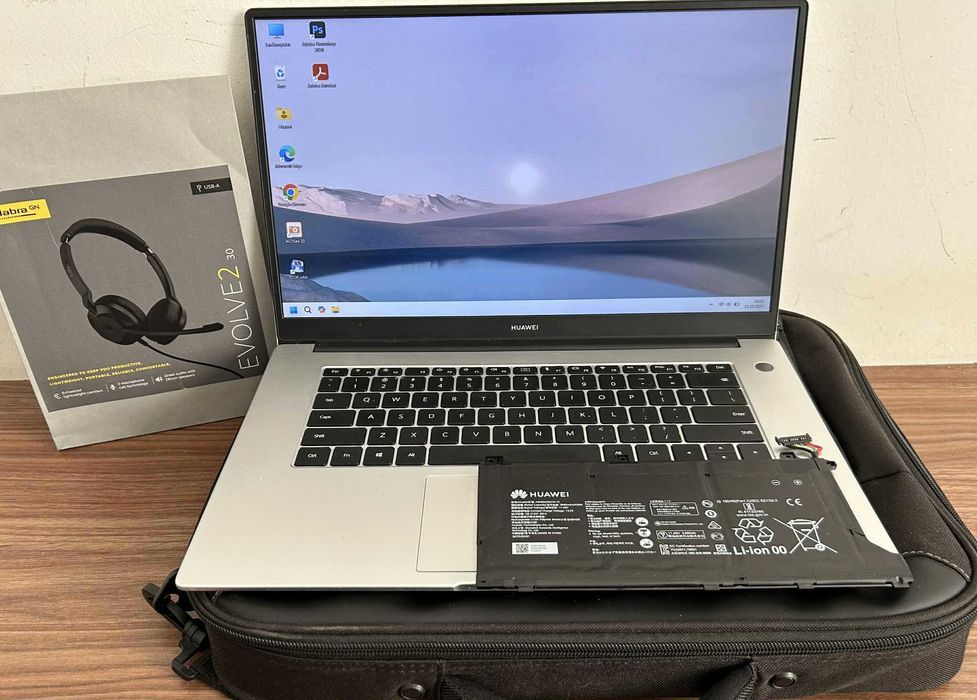 HUAWEI MATEBOOK D15 BOH-WAQ9R AMD5 3500U/8GB/256GB+Torba+Słuchawki+Bat
