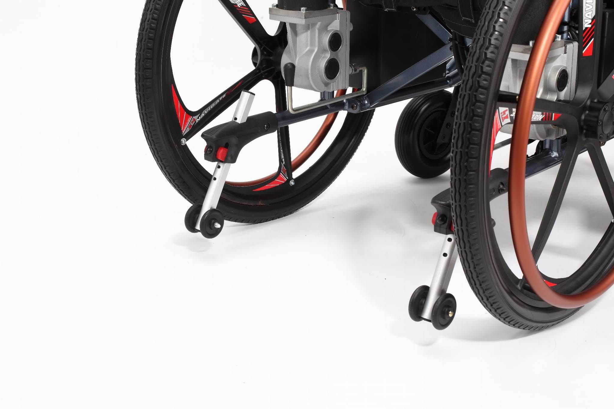 Składany wózek inwalidzki elektryczny z dużymi kołami Wheelie Evo.